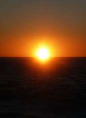 Image showing Sunset Over Water