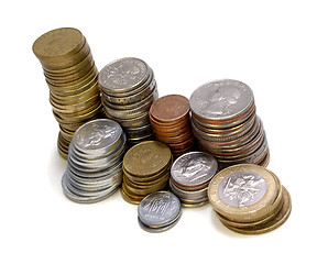 Image showing stacks of coins