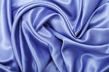 Image showing blue satin background