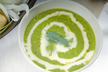 Image showing spinach soup