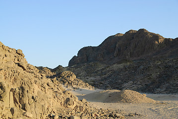 Image showing Egyptian rocky desert