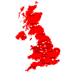 Image showing UK map