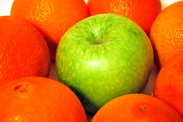 Image showing Apple And Oranges