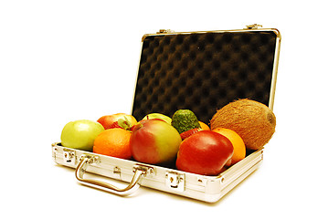 Image showing Fruits In Suitcase