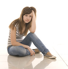 Image showing sad teenager