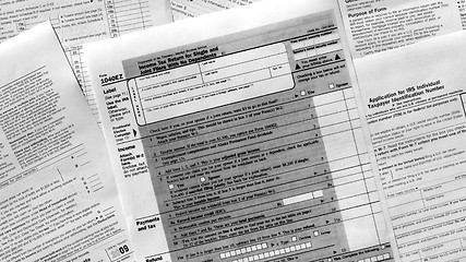 Image showing Tax forms