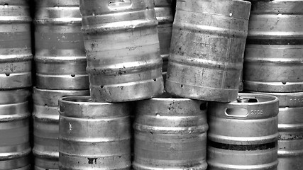 Image showing Beer kegs