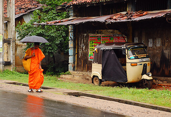 Image showing Monk On The Street