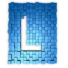 Image showing cubes makes the letter l