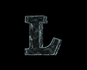 Image showing frozen letter L