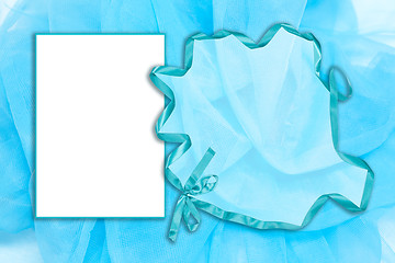 Image showing Blue Tulle Frame