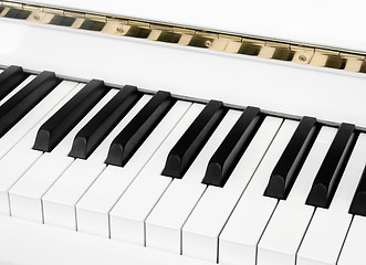 Image showing White piano