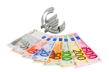 Image showing Euro banknotes