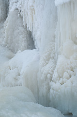 Image showing Frozen waterfall