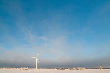 Image showing Windmill and blue sky