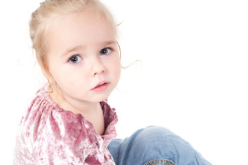 Image showing Girl in studio