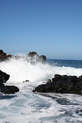 Image showing Crashing Pacific Ocean Waves