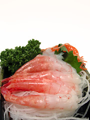 Image showing Shrimp sashimi
