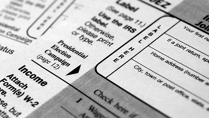 Image showing Tax forms