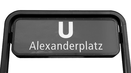 Image showing U-bahn sign