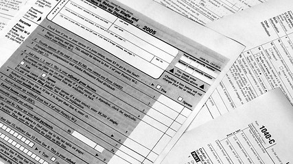 Image showing Tax forms