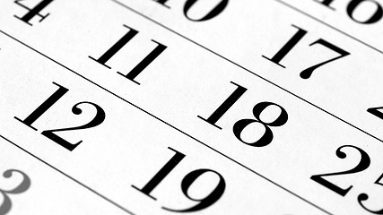 Image showing Calendar