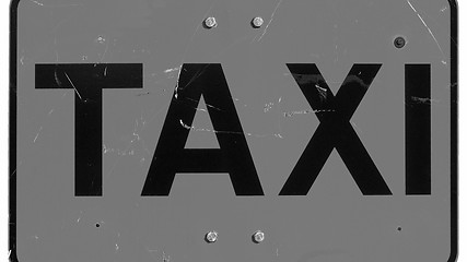 Image showing Taxi sign isolated