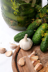 Image showing Pickle ingredients