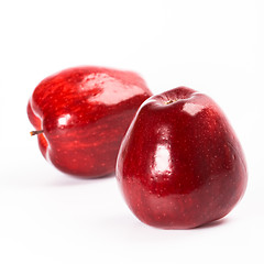 Image showing two red apples