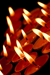 Image showing flaming candles