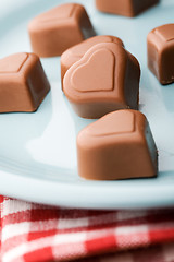 Image showing Chocolate hearts