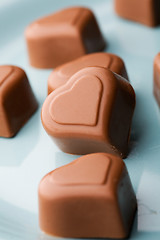 Image showing Chocolate hearts