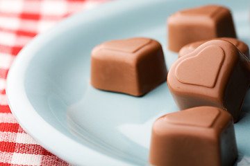 Image showing Chocolate hearts