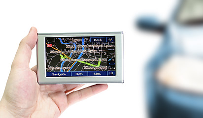 Image showing Gps in a man hand.