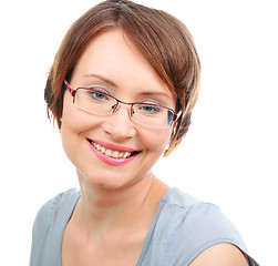 Image showing Happy woman with glasses