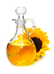 Image showing Sunflower oil bottle