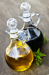 Image showing Oil and vinegar