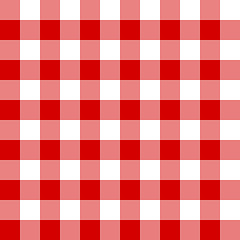 Image showing Seamless red and white pattern