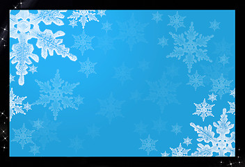 Image showing The screen with a snowflake