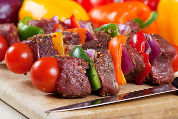 Image showing Beef shishkabob