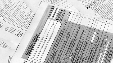 Image showing Tax forms