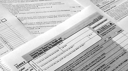 Image showing Tax forms