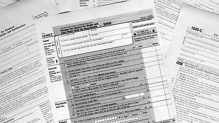 Image showing Tax forms