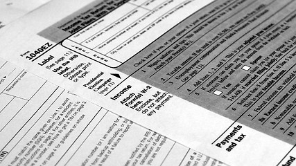 Image showing Tax forms