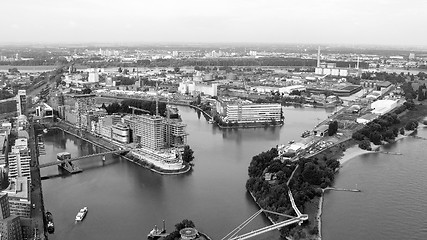 Image showing Duesseldorf mediahafen harbour