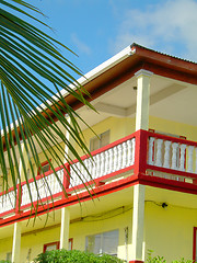 Image showing typical architecture caribbean island bequia st. vincent