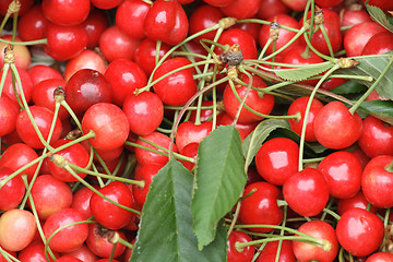 Image showing cherries background