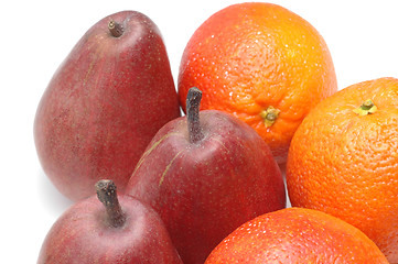 Image showing pears and oranges
