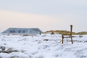 Image showing Chair washed ashore