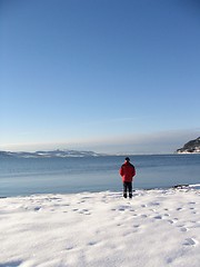 Image showing Man on shore